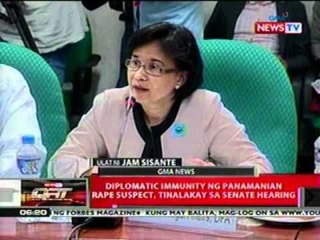 QRT: Diplomatic immunity ng Panamanian rape suspect, tinalakay sa Senate hearing