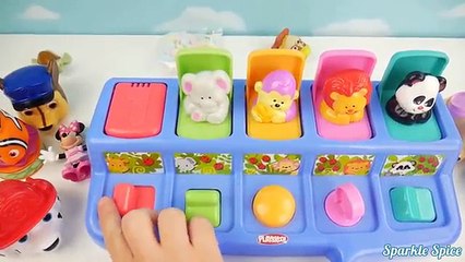 LEARN COLORS Minnie Mickey Mouse Clubhouse POP UP Toy, Frozen Elsa, Finding Nemo Toys Surp