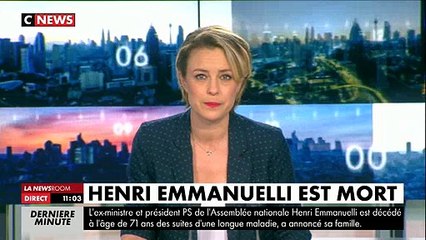 Très ému, Benoît Hamon réagit au décès d'Henri Emmanuelli: "C'était une forme d'âme soeur pour moi" - Regardez