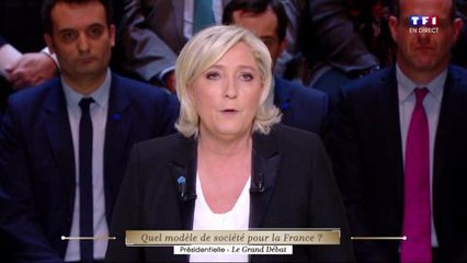 "Le Grand Débat" : Benoît Hamon recadre Marine Le Pen, "droguée aux pages faits divers" (Vidéo)
