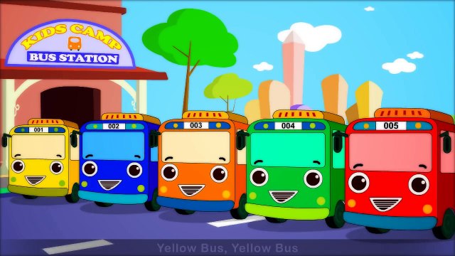Wheels On The Bus Finger Family | Learn Colors With Finger Family Songs | Nursery Rhymes |