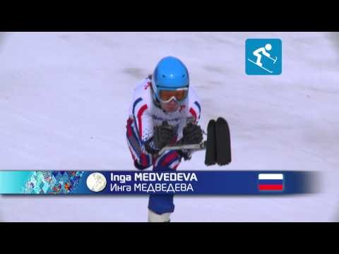 Women's downhill standing medallist highlights | Alpine skiing | Sochi 2014 Paralympics