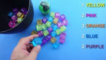 Fun Colored Water Cubes! Learn Colours with Water Cubes! Kinder Surprise Eggs