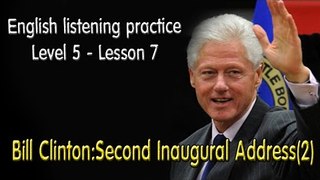 English listening for advanced learners(Level 5)-Lesson 7-Bill Clinton:Second Inaugural Address(2)