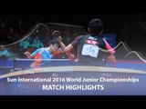 WJTTC 2016 Highlights: Tomokazu Harimoto vs Cho Seungmin (Final)