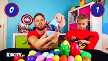Angry Birds Movie Heroes & Villains Surprise Eggs Toys Challenge ft. Finding Dory by KidCi