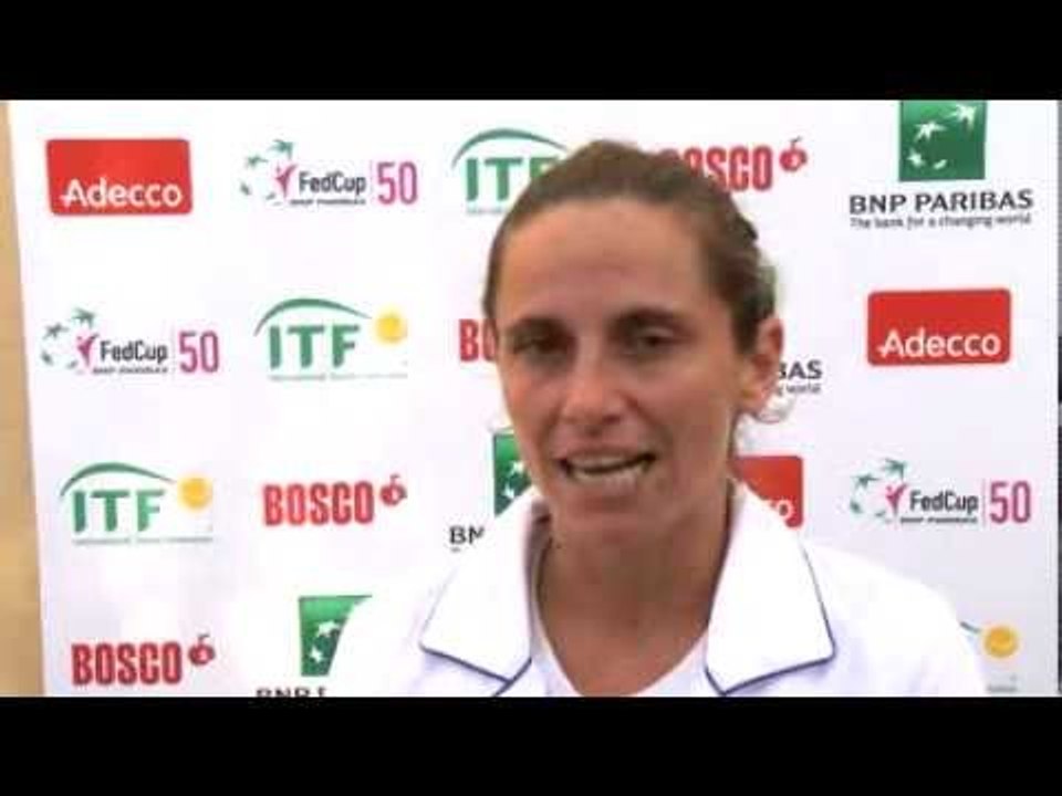 Roberta Vinci (ITA) reflects on the 2007 Fed Cup Final