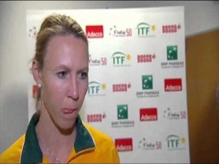 Czech Republic v Australia - captain Alicia Molik (AUS) interview