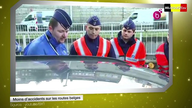Moins d’accidents sur les routes belges