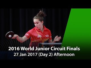 2016 ITTF World Junior Circuit Finals - Day 2 (Afternoon)
