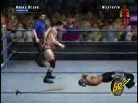 Smackdown vs Raw 2008 Randy Orton vs rey mysterio super rko