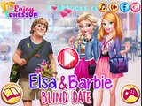 Elsa and Barbie Blind Date - Disney Frozen Princess Elsa and Barbie Makeup and Dress Up Ga