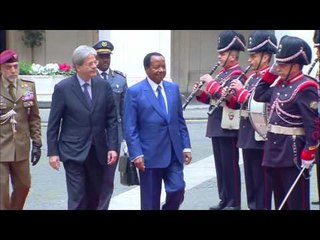 Gentiloni riceve il Presidente della Repubblica del Camerun