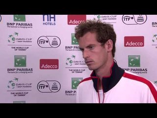 Andy Murray (GBR) after the draw