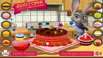 Zootopia - Juddy Hopps Cake Decoration - Kids Game