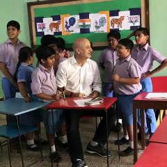 Anupam kher making orphan child special