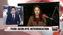 Former President Park Geun-hye undergoes questioning by prosecutors