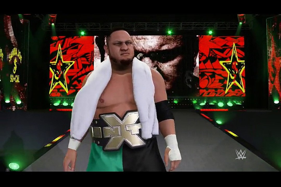 WWE 2K17 My Career Match 1 -NXT Debut- vs Samoa Joe Non-Title Match -A2K