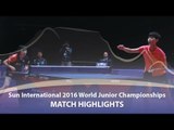 WJTTC 2016 Highlights: Hina Hayata vs Sun Yizhen (Team-Final)