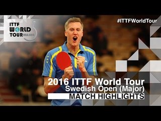 2016 Swedish Open Highlights: Dimitrij Ovtcharov vs Mattias Karlsson (1/2)