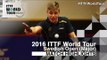 2016 Swedish Open Highlights: Truls Moregard vs Liao Cheng-Ting (U21-R32)