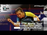 2016 Swedish Open Highlights: Han Ying vs Miyu Kato (1/4)
