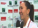 Czech Republic v Serbia - Jelena Jankovic on injury and disappointing loss - Fed Cup 2012