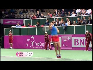 Fed Cup Highlights: Czech Republic 4-1 Italy