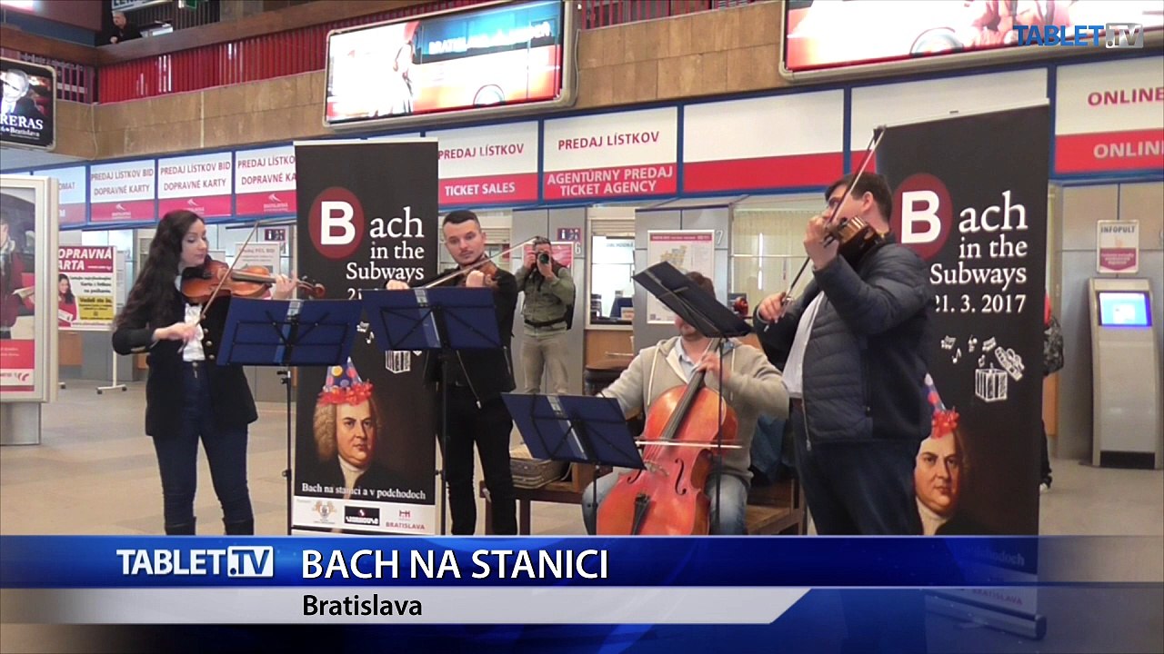 Bachova hudba sa niesla bratislavskou autobusovou stanicou