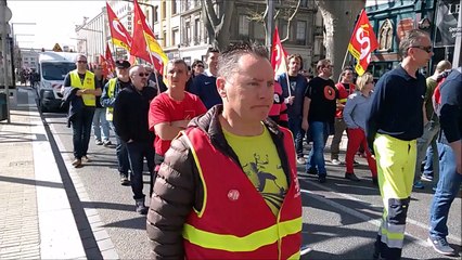 Défilé syndical dans les rues d'Avignon