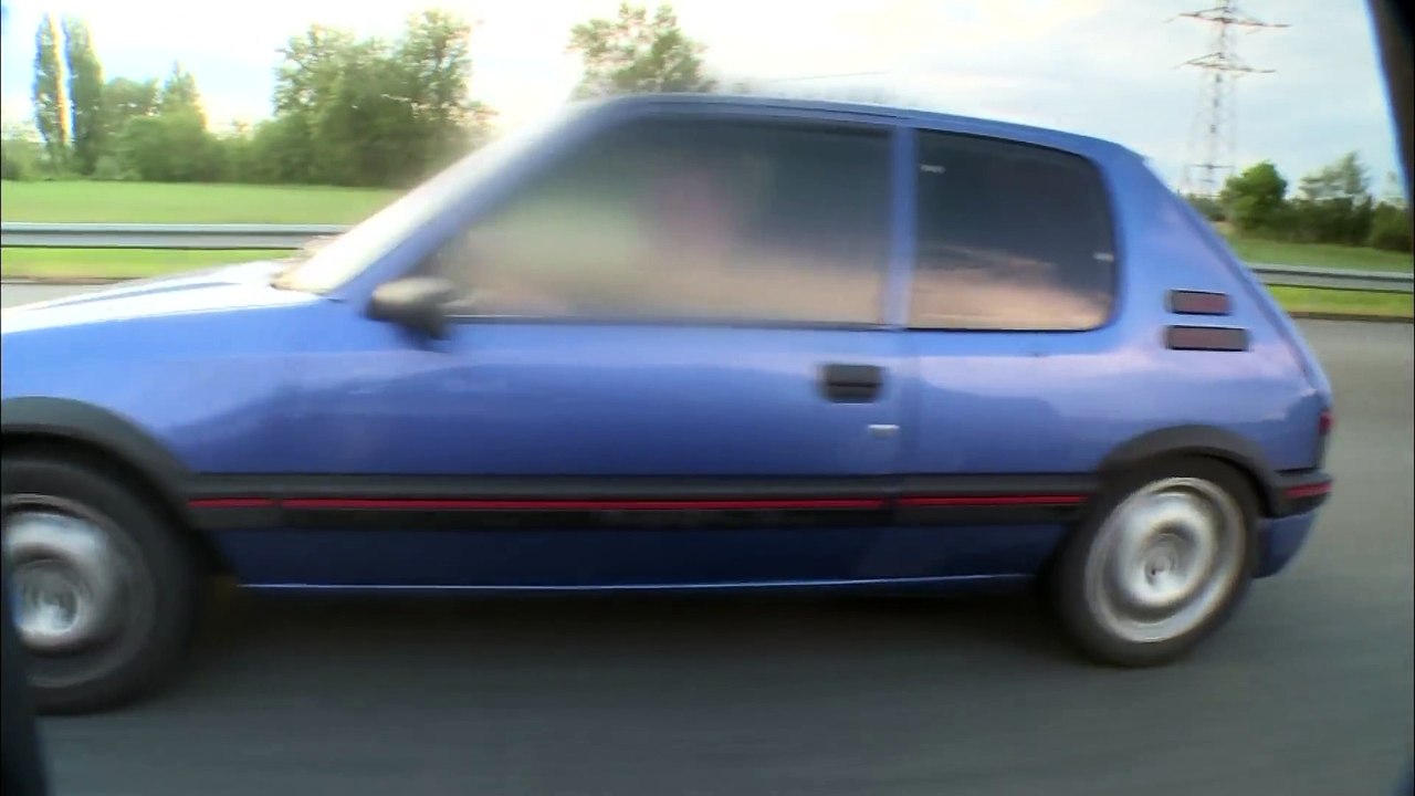 205 gti à 230km/h