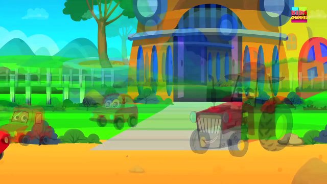 Little Red Car And The Haunted House Monster Truck In The Haunted Island |Scary Song for K