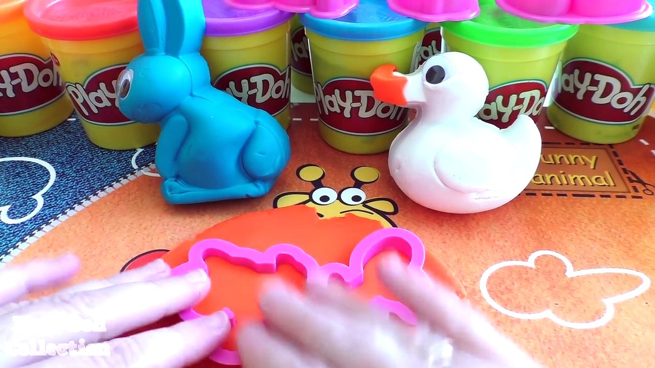 Learn Colors with Playdough Modelling Clay Mickey Mouse Chip and Dale Molds Fun & Creative