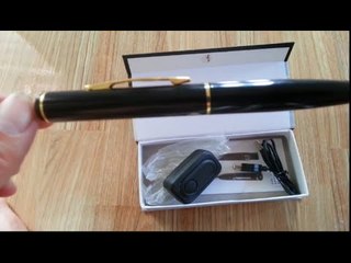 Mở Hộp Camera Bút Viết Và ghi hình rất Tiện Lợi.