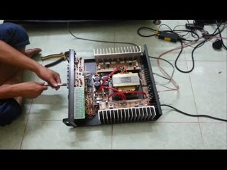 Sửa Amply karaoke Cổng Mic Không Tiếng