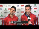 Interview: Novak Djokovic (SRB) and Nenad Zimonjic (SRB)