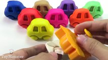 Learn Colors Play Doh Cars Aircraft Vehicle Molds Fun and Creative for Kids Tayo Bus Compi