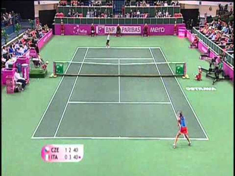 Fed Cup Highlights: Petra Kvitova v Francesca Schiavone