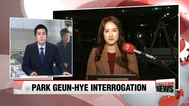 Former President Park Geun-hye undergoes questioning by prosecutors