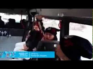 Keith Gabel: On our way to opening ceremonies at  the Mountain Paralympic Village