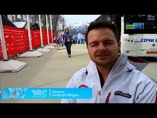 Morten Vaernes: Welcome ceremony at the Mountain Paralympic Village