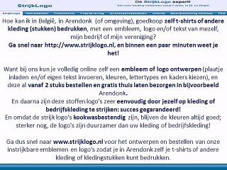 Zelf kleding bedrukken Arendonk