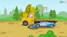 Dibujo Animado - Carros de Carreras, Camión de Bomberos y Coche de Policía - Coches para Niños