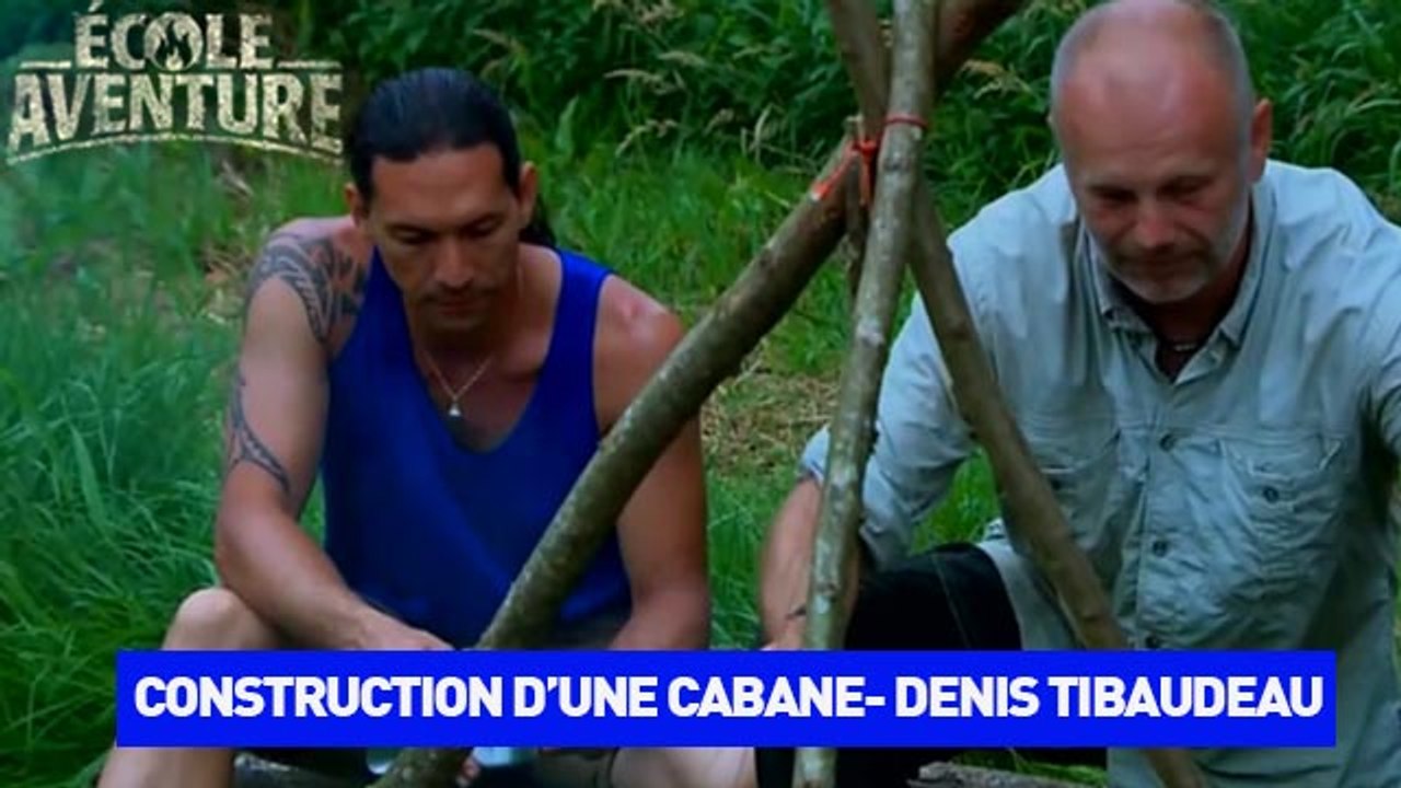 Denis Tribaudeau "Ca m'a pris 1h30-2h pour construire la cabane" (Ecole Aventure-TéléTOON+)