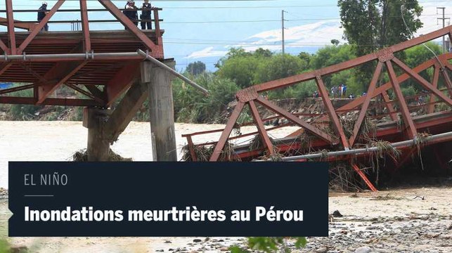 Les pluies diluviennes au Pérou font au moins 75 morts