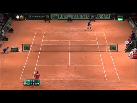 Highlights: Jo-Wilfried Tsonga (FRA) v Stan Wawrinka (SUI)