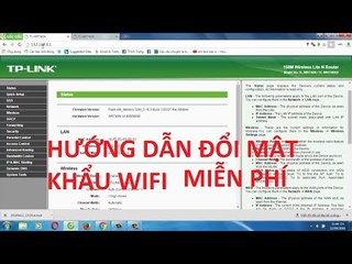Hướng Dẫn Đổi Mật Khẩu Wifi cho router tplink 740