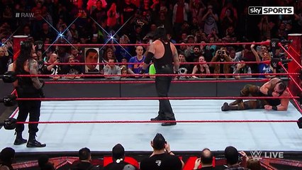 Roman Reigns speared The Undertaker after The Deadman hit Brawn Strowman with the choke slam.