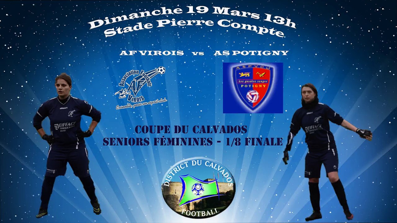 AF Virois/ ASV Potigny ,football féminin Coupe du district du Calvados
