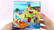 Playmobil Summer Fun 5439 Vakantiegangers met rubberboot, duikbril, flippers en zwembandje